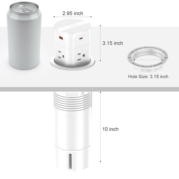 Automatic pop up outlet for countertop - Picture 5 of 7